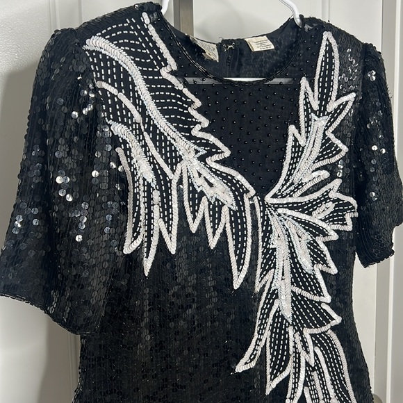 Sténay Vintage Sequin Beaded Blouse - Picture 2 of 6